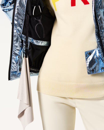 Perfect Moment Metallic Polar Flare Ski Jacket