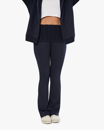 WeWoreWhat Cable Knit Rollover Pant