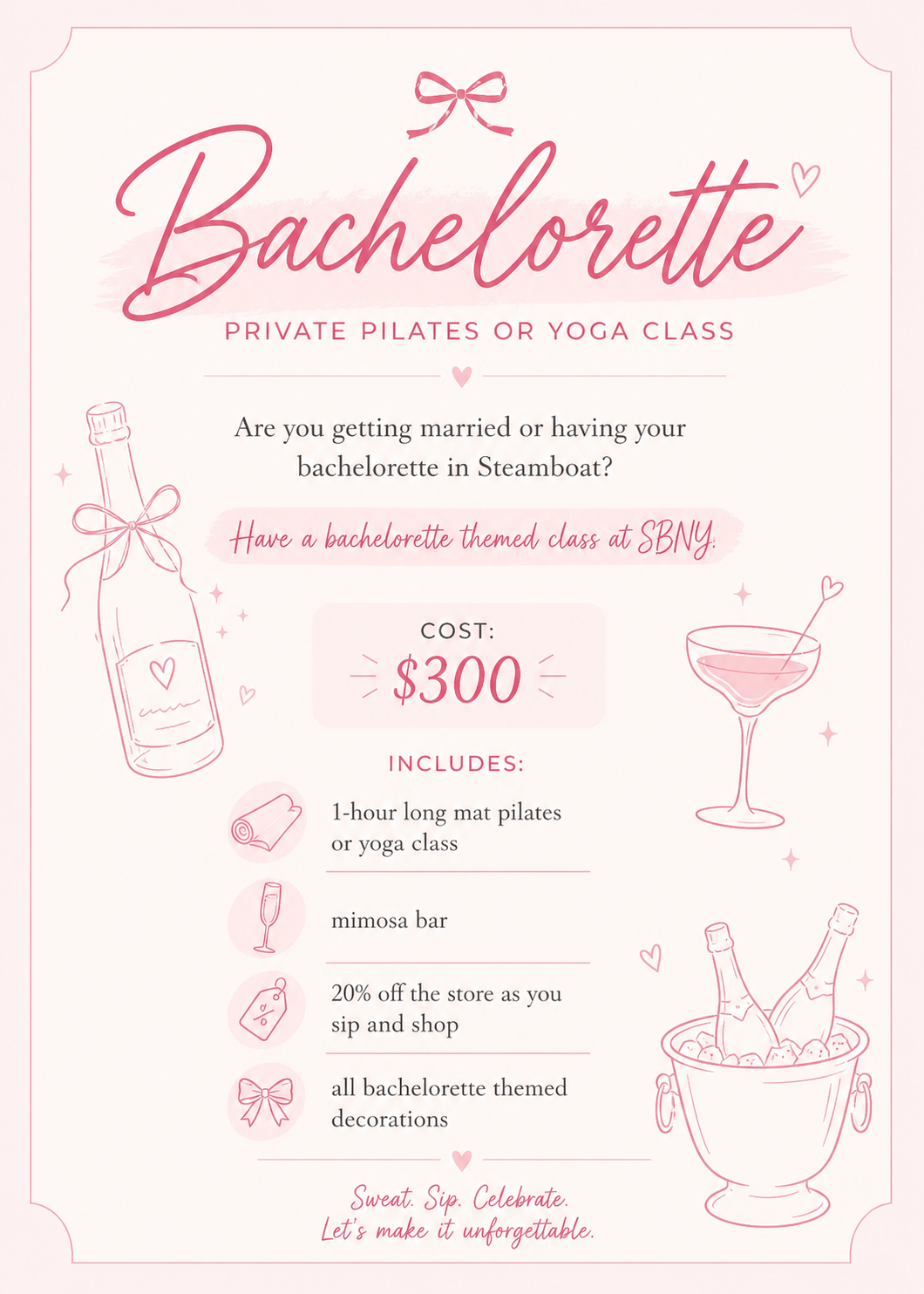 Bachelorette Private Pilates Experience
